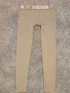 Gymshark Olive Leggings with Branded Waistband